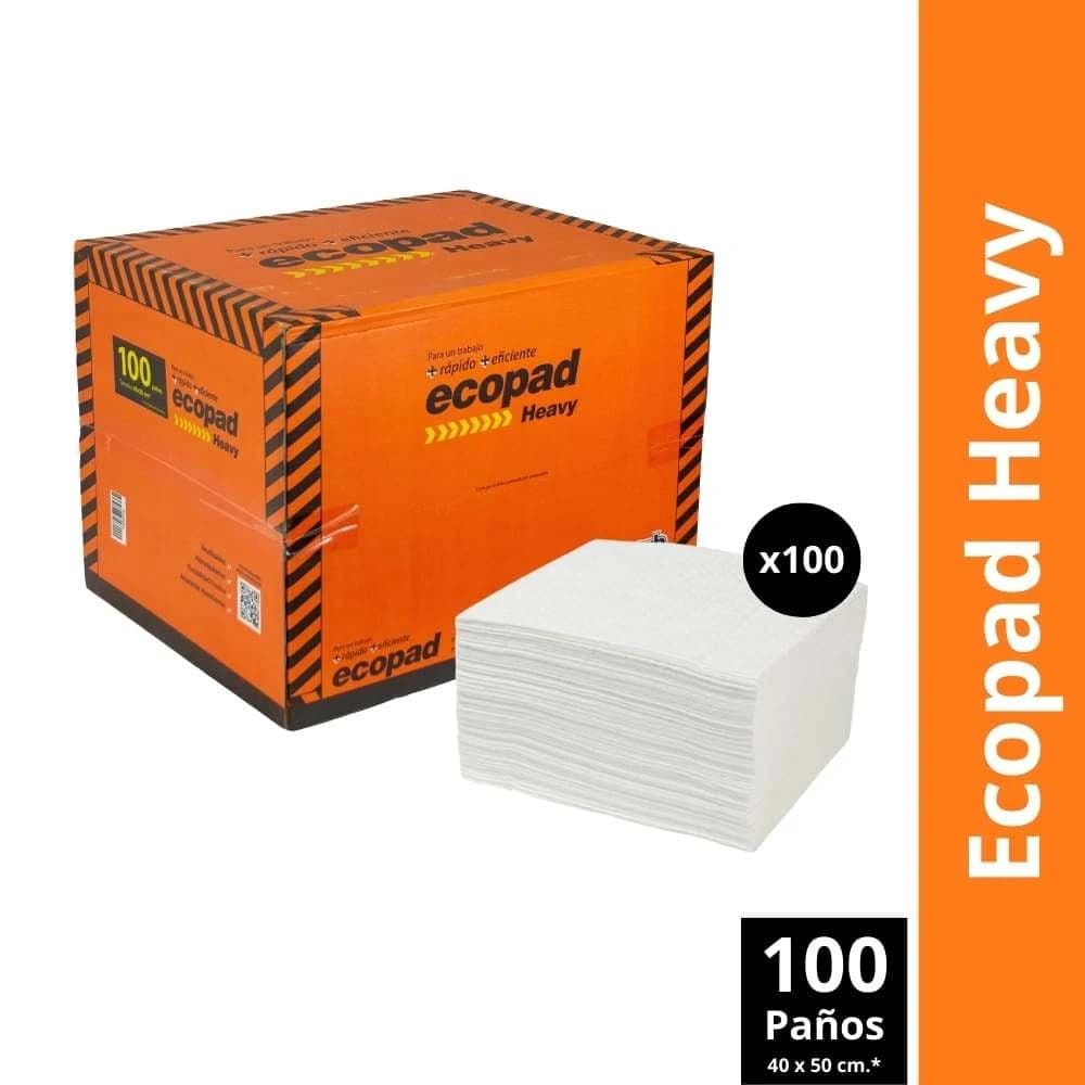 Paños Absorbentes de Hidrocarburos Ecopad Heavy — presentación y cantidades