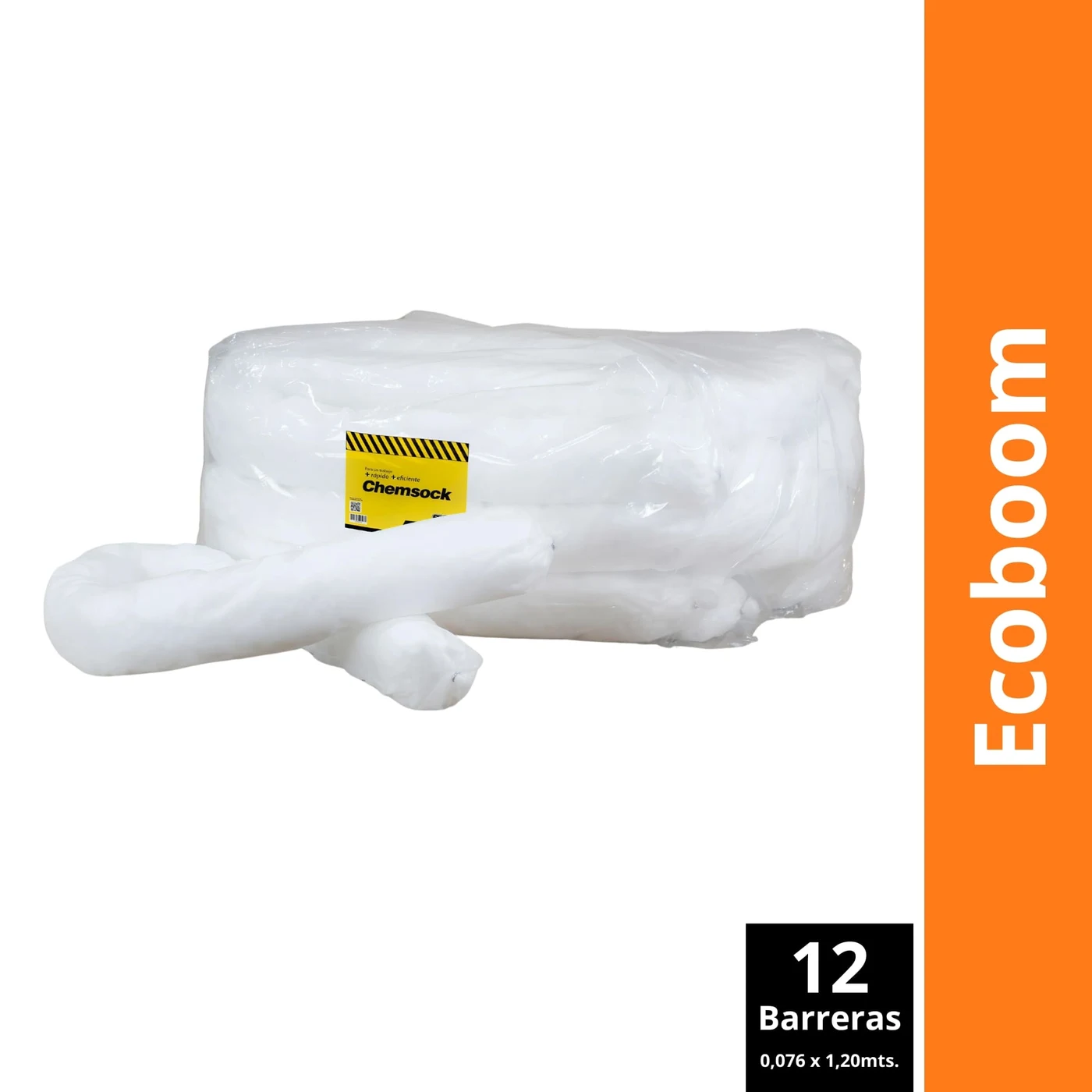 Barreras Absorbentes de Hidrocarburos Ecoboom Pack 12 Unidades — presentación y cantidades