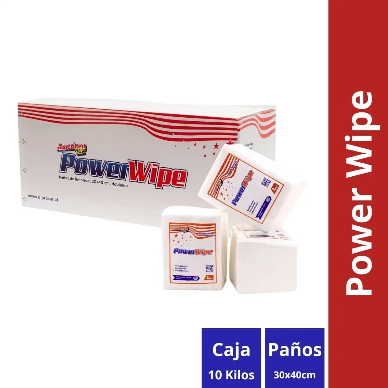 Paño de Limpieza Power Wipe Caja 10 Kilos — presentación y cantidades