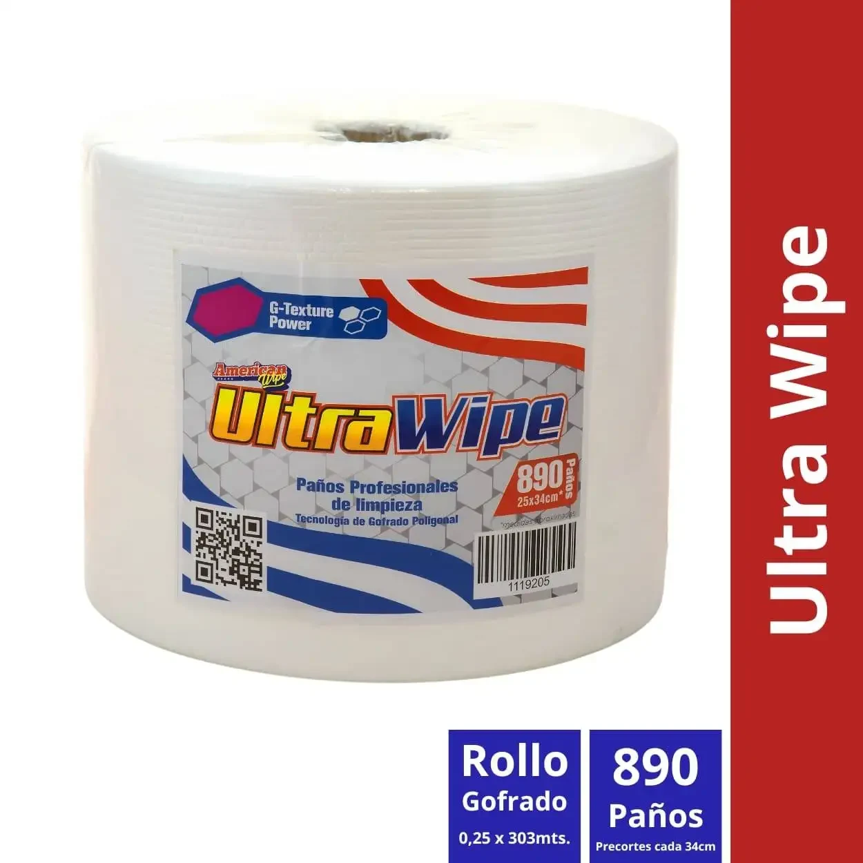 Paño de Limpieza Industrial Ultra Wipe — presentación y cantidades