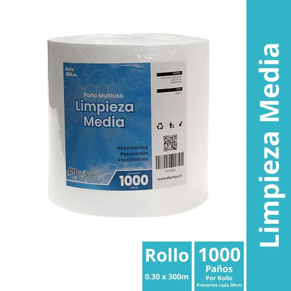Paño de Limpieza Multiuso Limpieza Media — presentación y cantidades